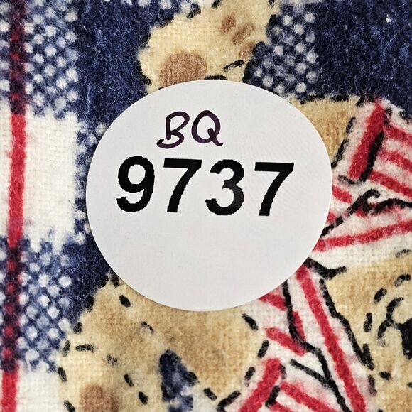 Kathy Ireland Jumpsuit Womens Medium Cotton Flannel Teddy Bear Check Plaid Cozy - Picture 14 of 15